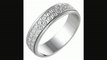 Ladies&apos 9ct White Gold 5mm Diamond Cut Ring Review