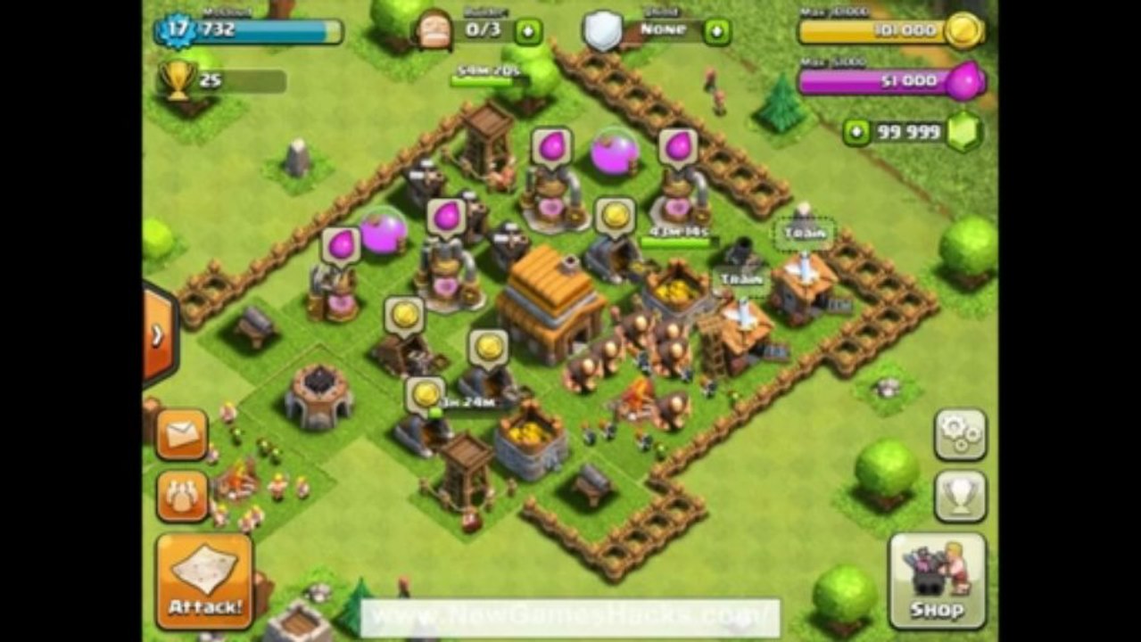 Clans Hack tool Cheats Gems With 100% Working.