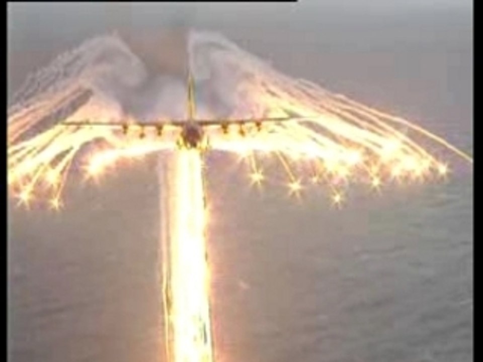 avion feu d'artifice