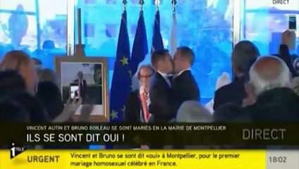 Premier mariage homo : ils se disent "oui"