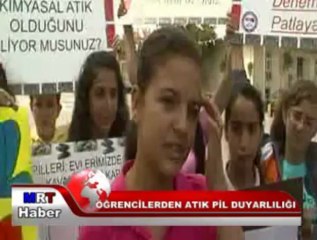 ÖĞRENCİLERDEN ATIK PİL DUYARLILIĞI