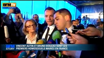 Premier mariage homo: pour Vincent, "c'est beaucoup d'émotion" - 29/05