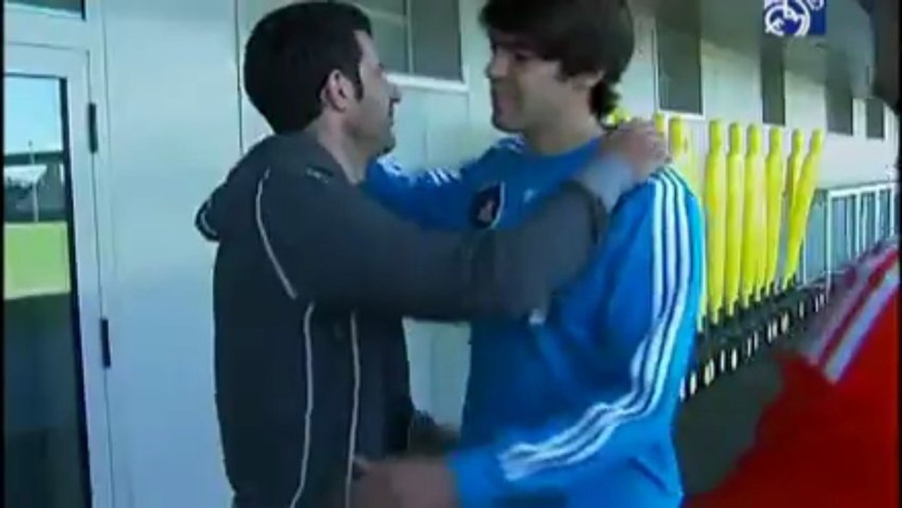 Luis Figo visit the Real Madrid