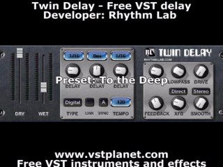 Twin Delay - Free VST delay - vstplanet.com