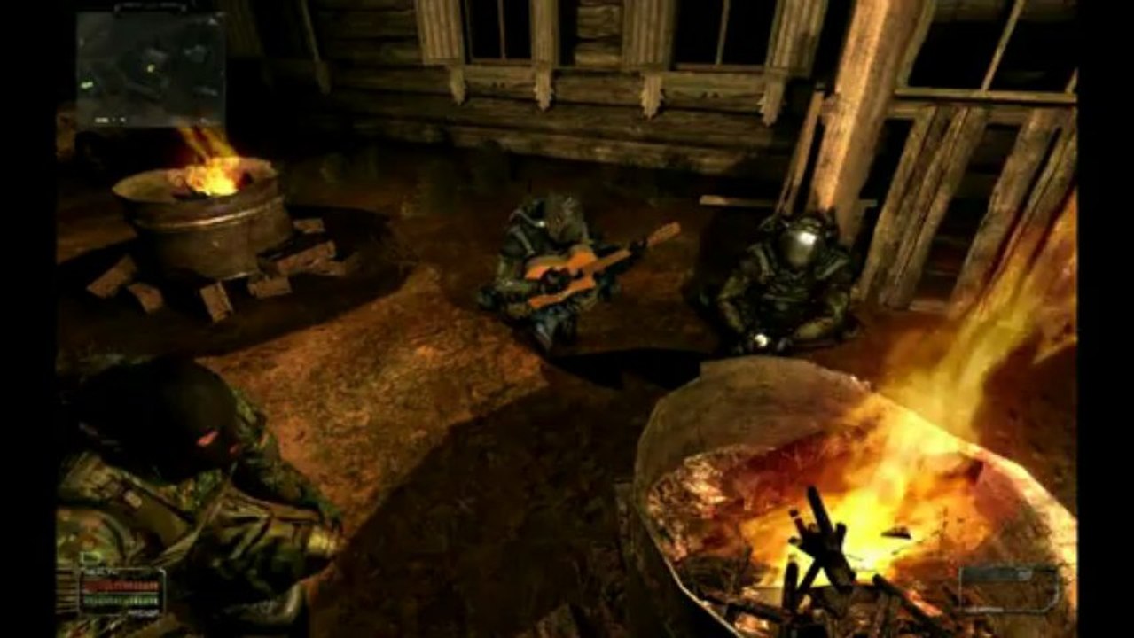 S.T.A.L.K.E.R Shadow Of Chernobyl - Sangsues et feu de camp