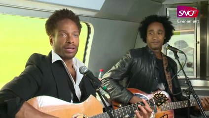 Showcase de Gary Dourdan et Darren Lee (Sugar Free Band) dans le TGV Marseille-Paris du 22 mai 2013