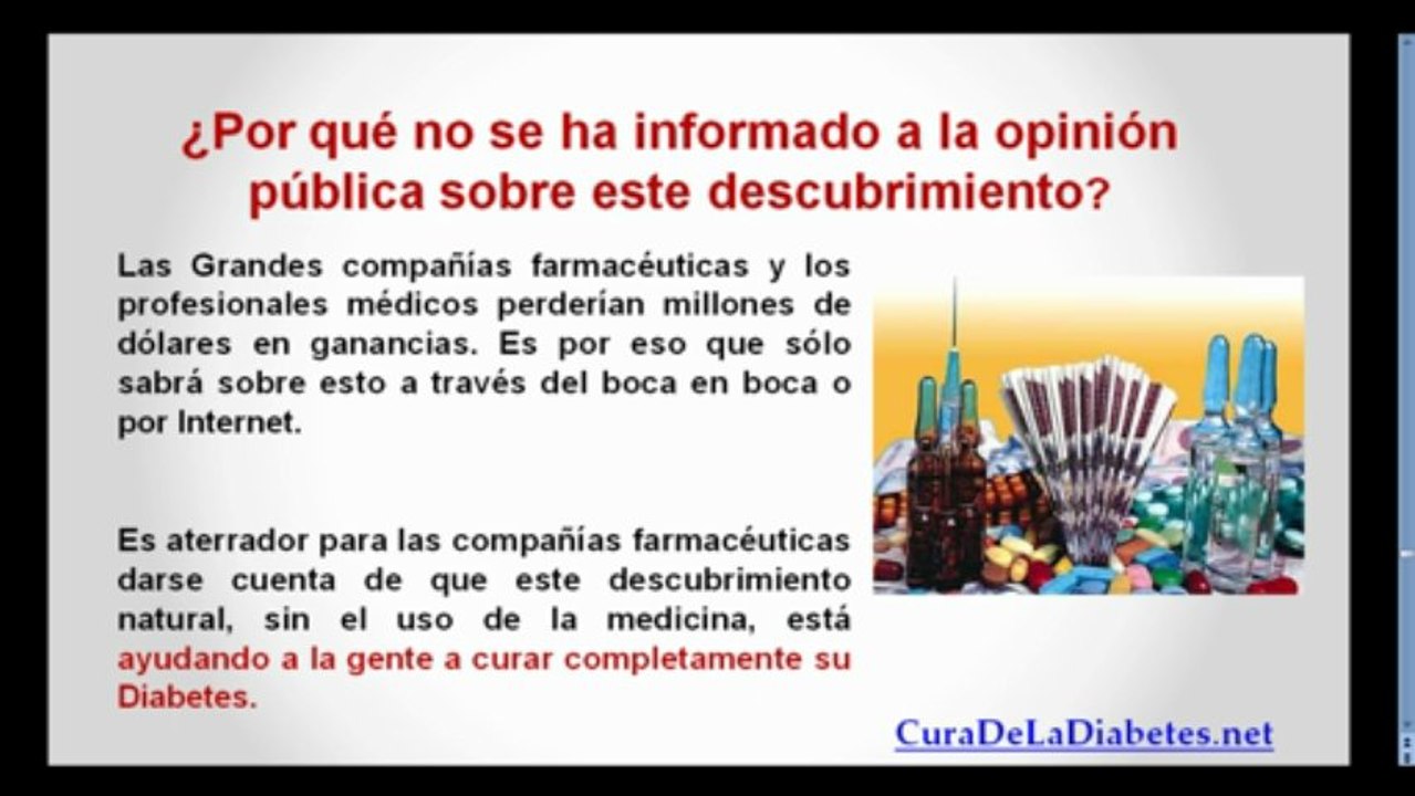 Como se cura la Diabetes
