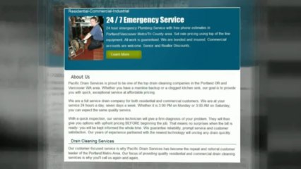 Pacific Drain Services LLC | Portland Plumber | (503) 839-2964