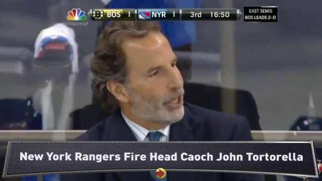 Rangers Fire Coach John Tortorella