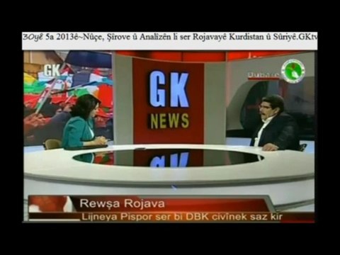 Salih Mislim mêvanê GK tv ye, bersiva pirsan dide û şiroveyan dike. 29ê 5a 2013ê (Li studyoya Gelî Kurdistan tv li başûr)