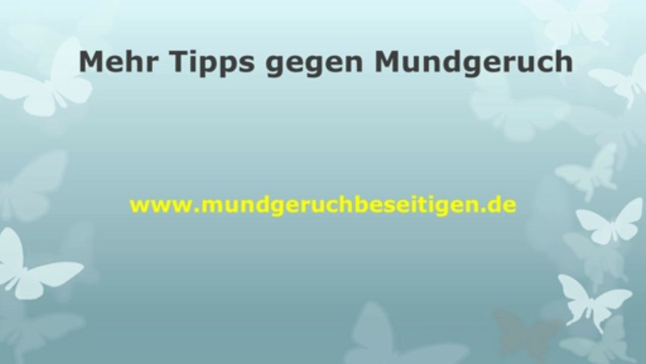 Was tun gegen Mundgeruch