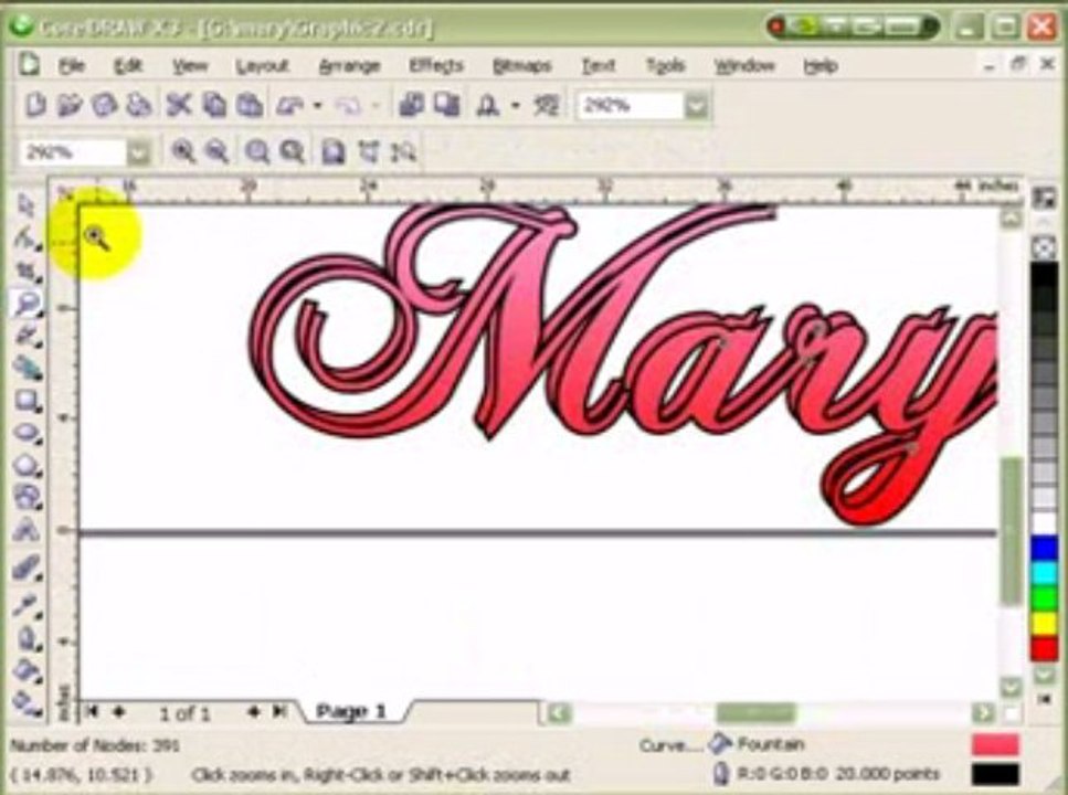 Making a banner in CorelDraw