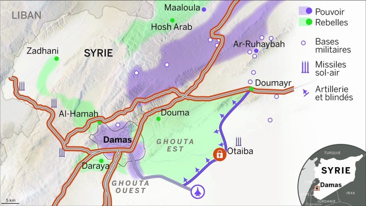 Carte animée : comprendre la bataille de Damas en 3 minutes - Vidéo Dailymotion