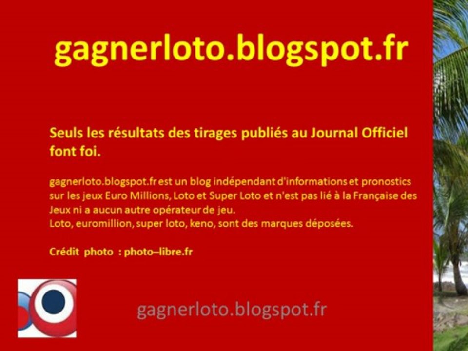 Résultat Tirage LOTO Lundi 3 juin Encore notre système !