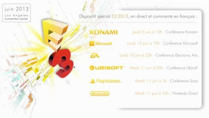 E3 2013 : directs et conférences