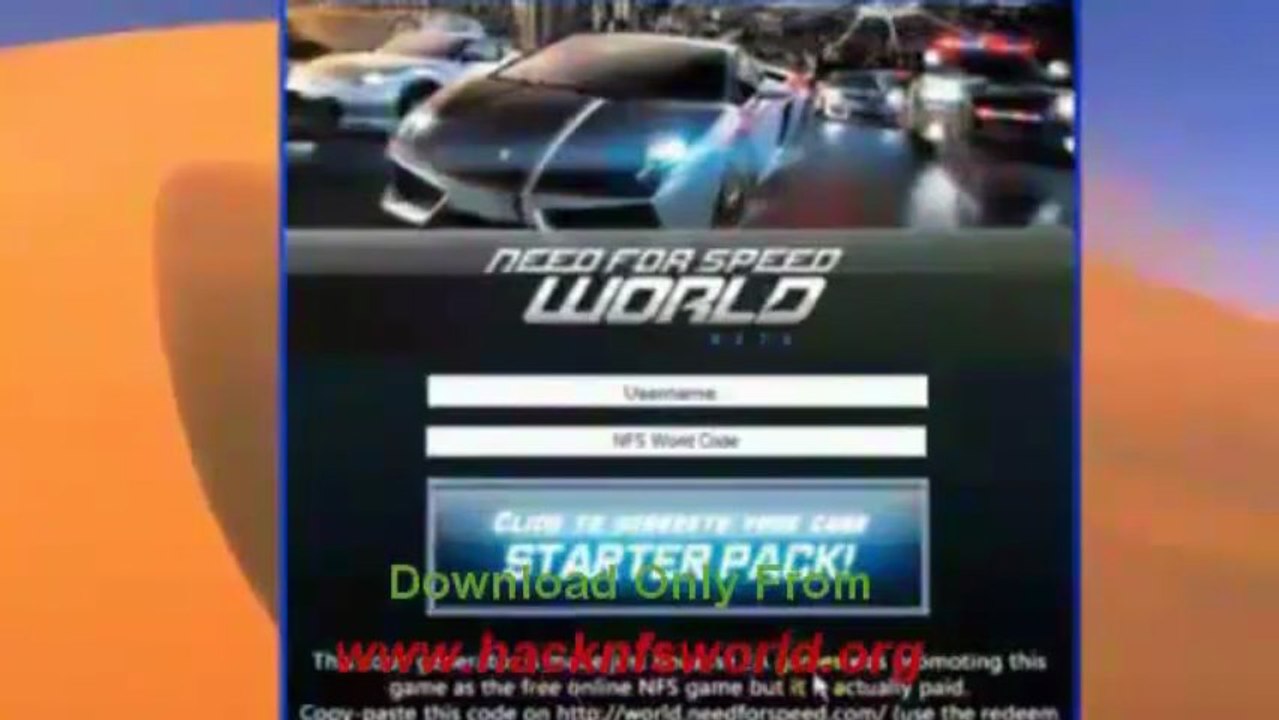 Official Need For Speed World Boost Hack and More!! Visit My Site and Download for Free