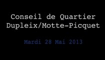 Conseil de Quartier Dupleix/Motte-Picquet du 28 Mai 2013
