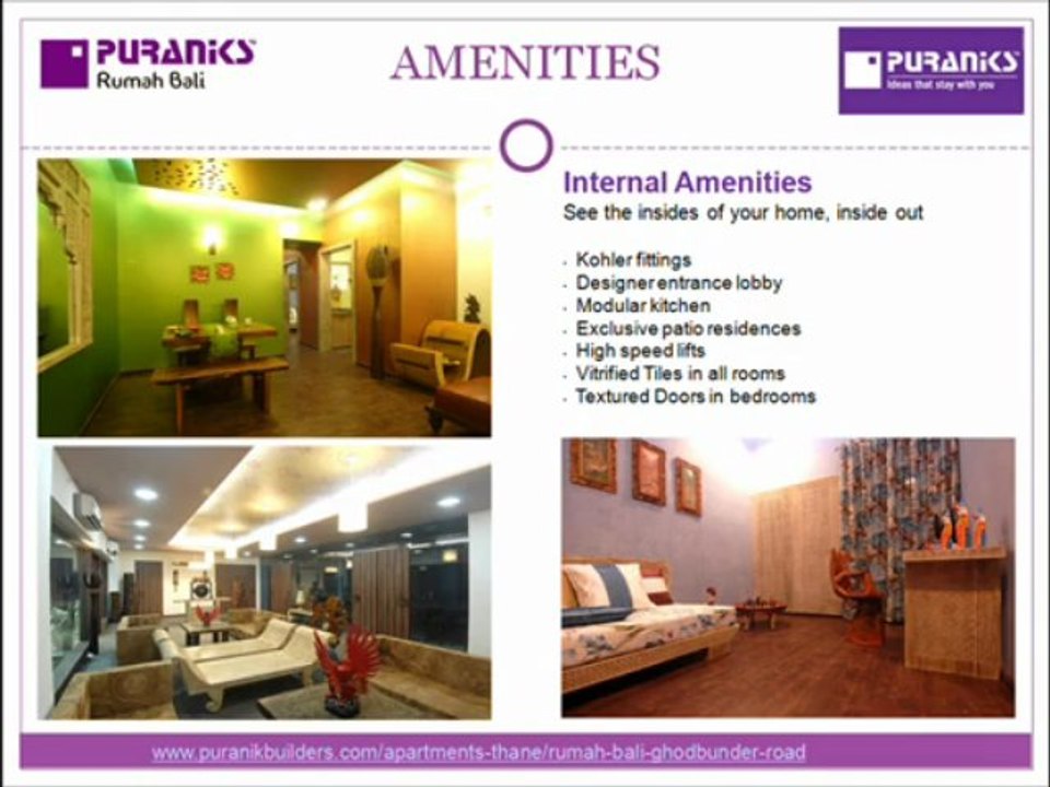 Properties in Thane - Rumah Bali Project by Puranik Builders