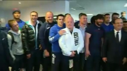 Le président Hollande serait-il pour la victoire du Castres Olympique ?