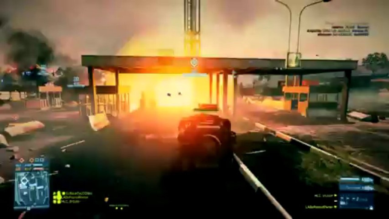 BF3 C4 Jeep Streak with Brett! :D Splatter Spree + a bunch of dead tanks