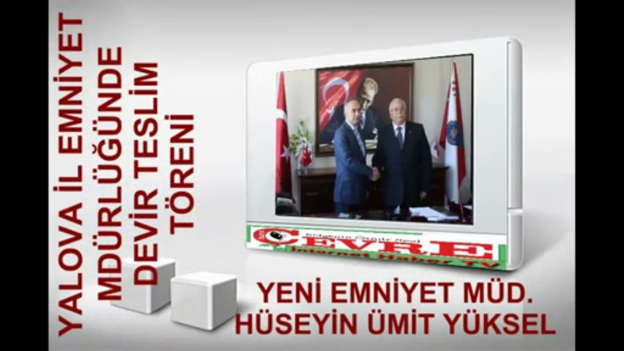 yeni yalova il emniyet müdürü  Hüseyin Ümit Yüksel devir teslim töreninde