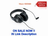 Good Shure SRH440 Professional Studio Headphones (Black) Best Buy