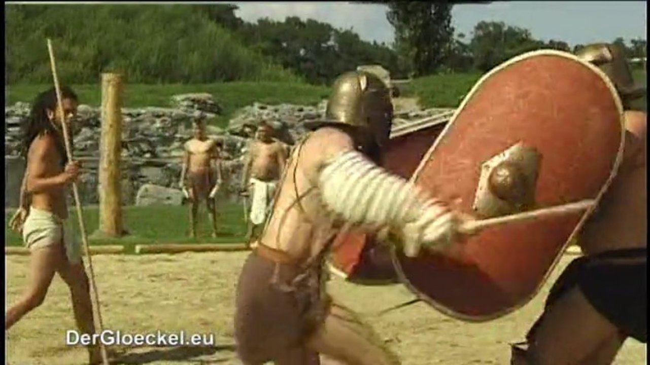Gladiatorenschule im Amphitheater in Bad Deutsch-Altenburg