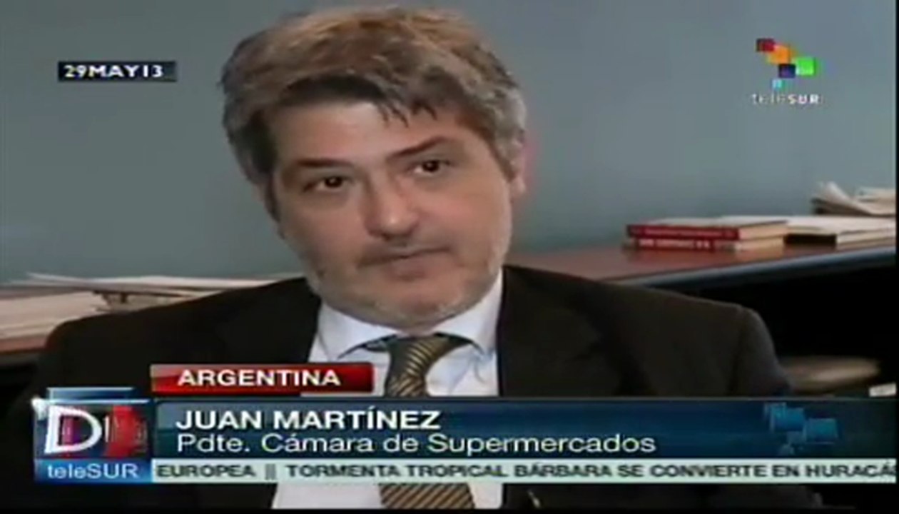 Gob. argentino acuerda un listado de productos a precios congelados