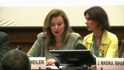 Trierweiler à l'ONU à Genève: plaidoyer pour les femmes de RDC