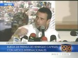 Capriles: rechazo declaraciones del Gobierno de Venezuela y pido a colombianos no dejarse chantajear