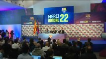 Eric Abidal bids Barcelona farewell