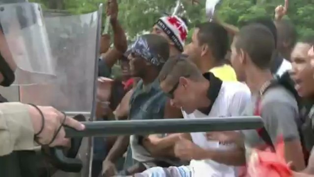 Brazilian security forces train ahead of the Confederations Cup