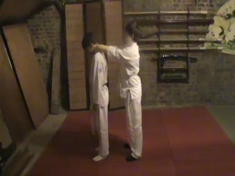 Ushiro ryote kubi shime waki katame