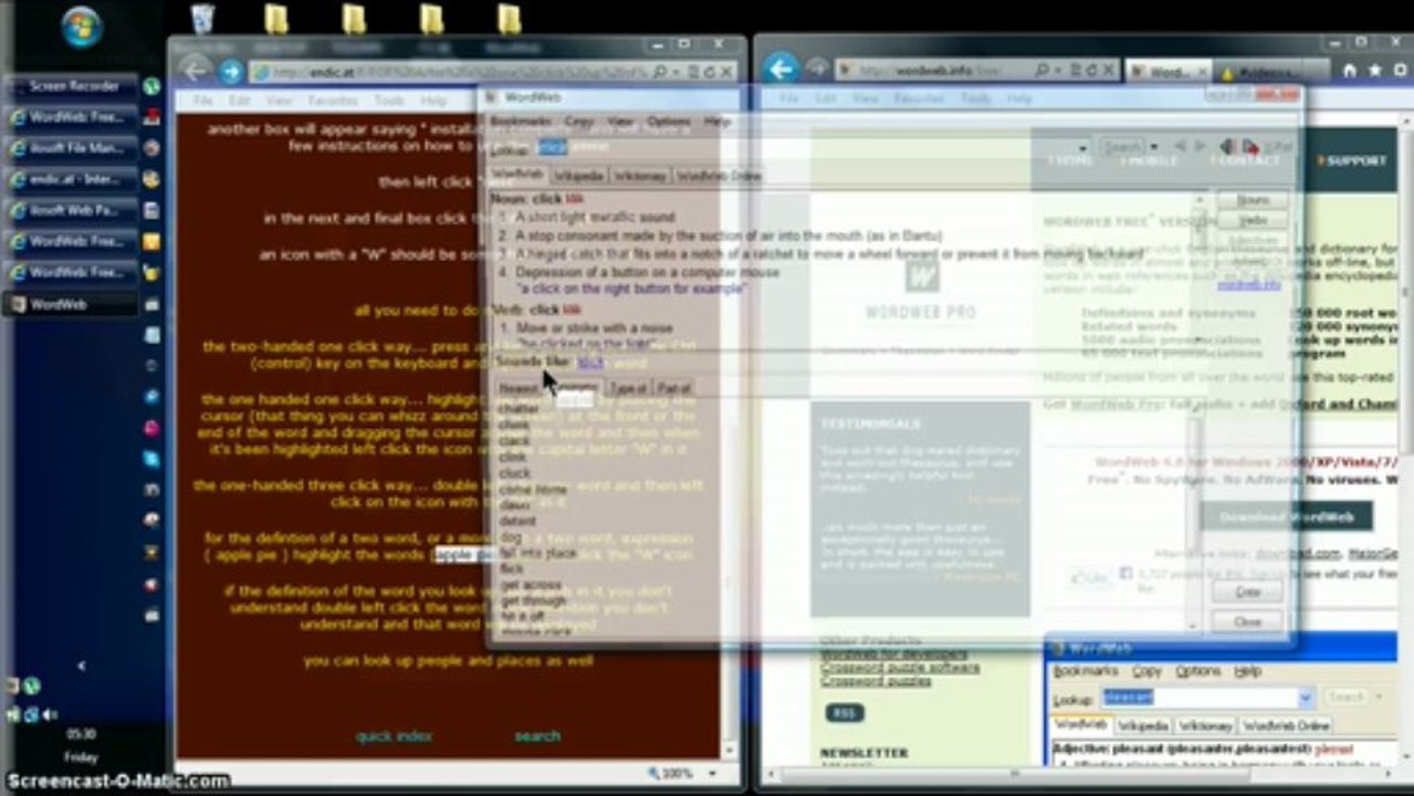 one click word look-up