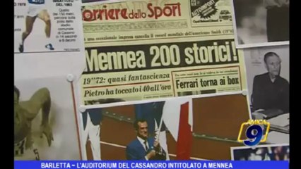 Barletta | L'auditorium del Cassandro intitolato a Mennea