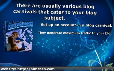 How To Generate Traffic Using A Blog Carnival