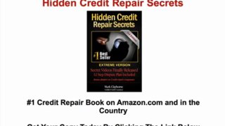 Credit Repair Letters_In The Book Hidden Credit Repair Secrets