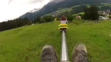 Un homme percute volontairement une enfant en luge sur rail