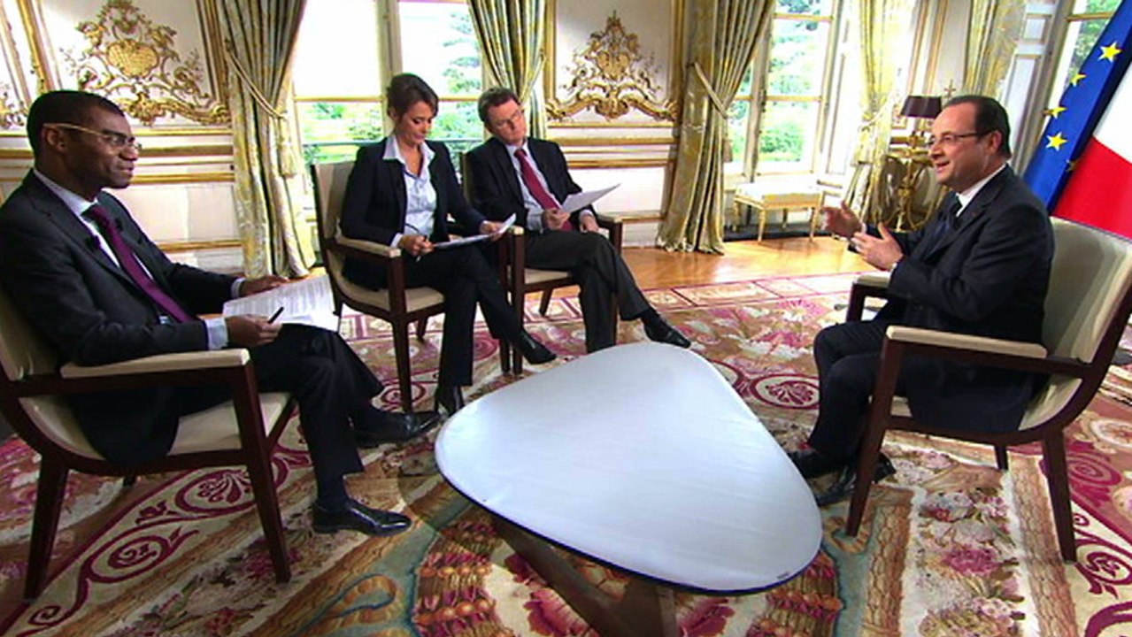 Interview du président de la République sur France 24, RFI et TV5Monde