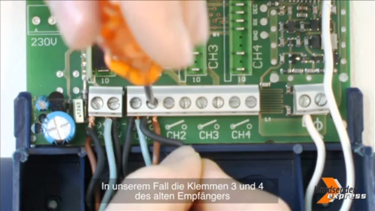 Programmieranleitung empfänger kit King Gates