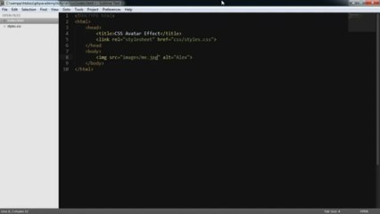 css tutorials_ create a css3 avatar_profile picture effect