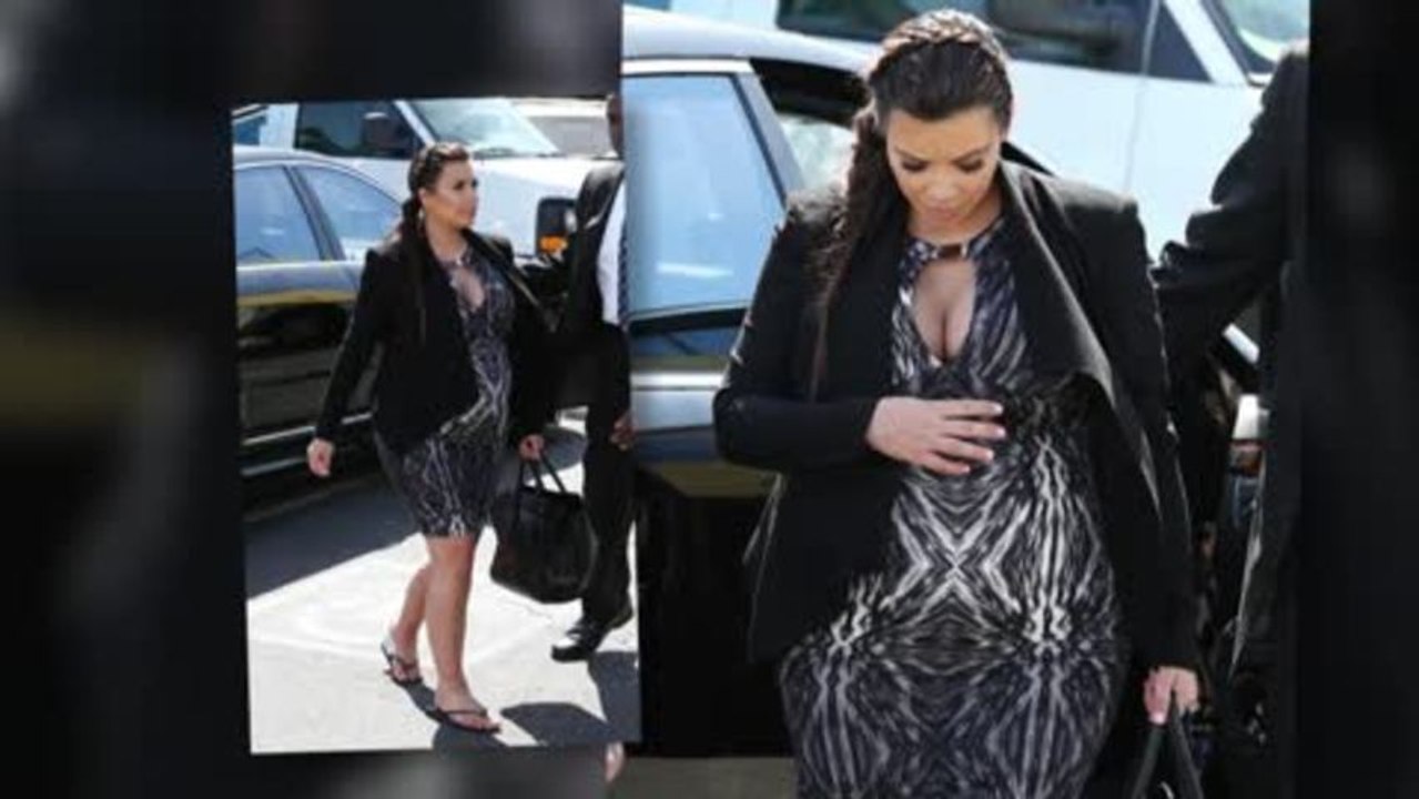Kardashian im engen Kleid
