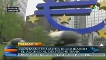 Miles de personas protestan contra el poder de los bancos en Alemania