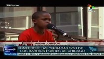 Asean Johnson, niño de 9 años, contra el cierre de escuelas públicas e