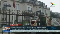 Túnez: Arrestan a mujeres por protestar en topless