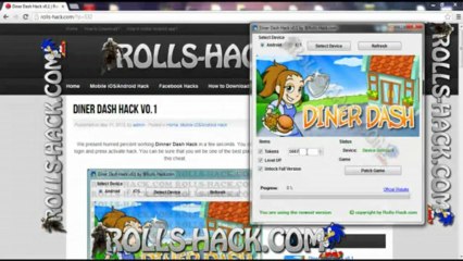 Diner Dash Hack v0.1 (Android,iOS)