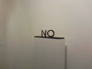 Yesno, markus raetz, art basel 2010