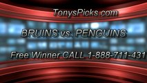 Pittsburgh Penguins versus Boston Bruins Pick Prediction NHL Pro Hockey Playoff Game 1 Odds Preview 6-1-2013