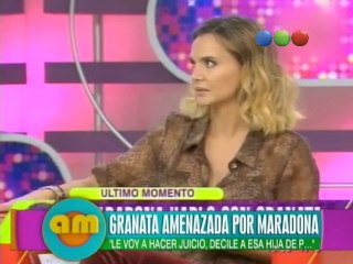 Maradona amenaza a Amalia Granata