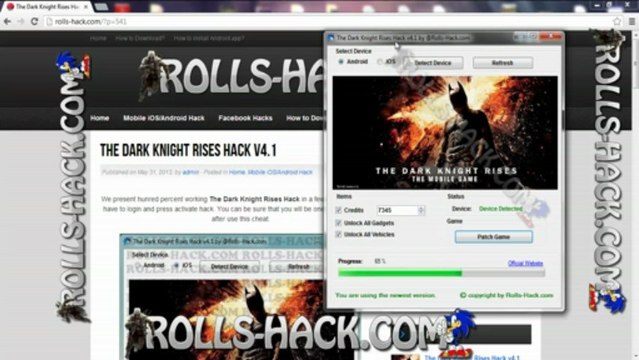 The Dark Knight Rises Hack v4.1 (Android,iOS)
